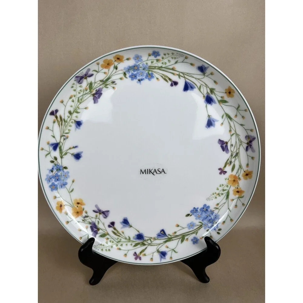 2 NWT Mikasa Spring Floral Quinn House of Turnoursky Dinner Plate 11” Bone China